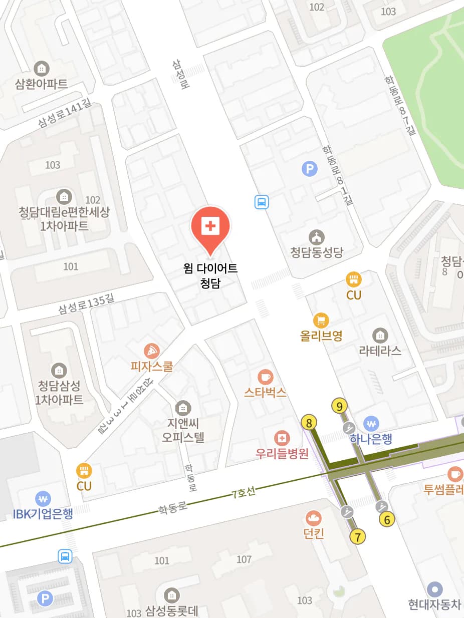 윔센터 강남점 위치 지도